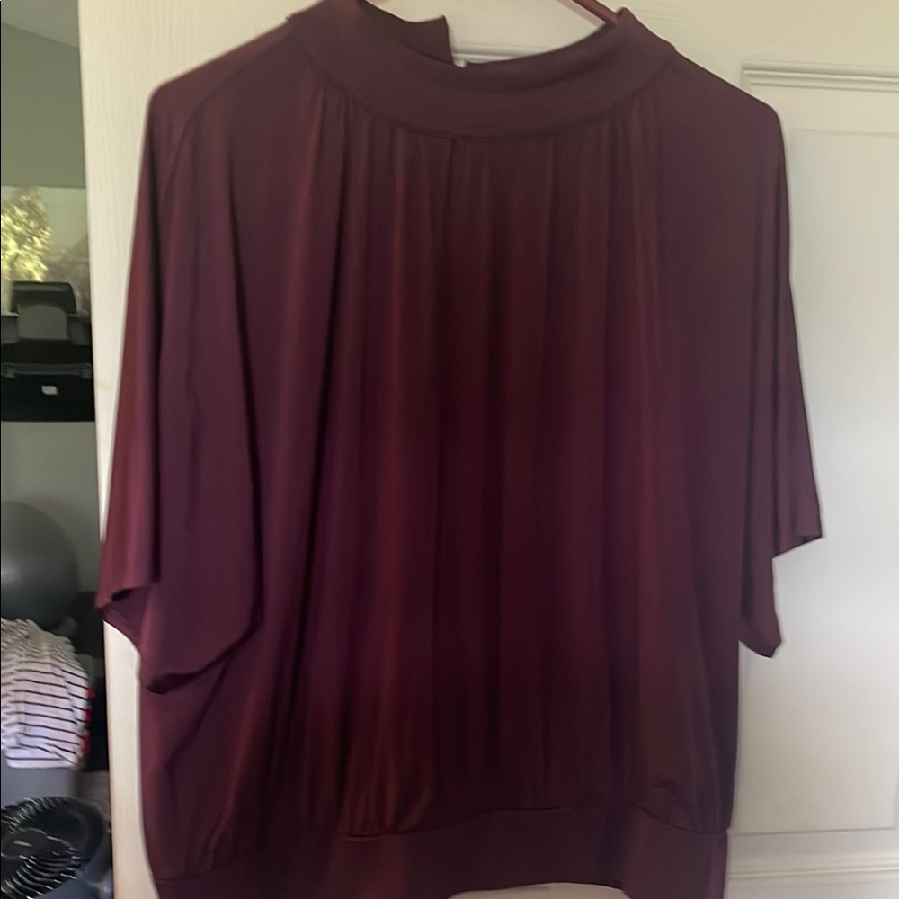 Elegant Burgundy Women's Top